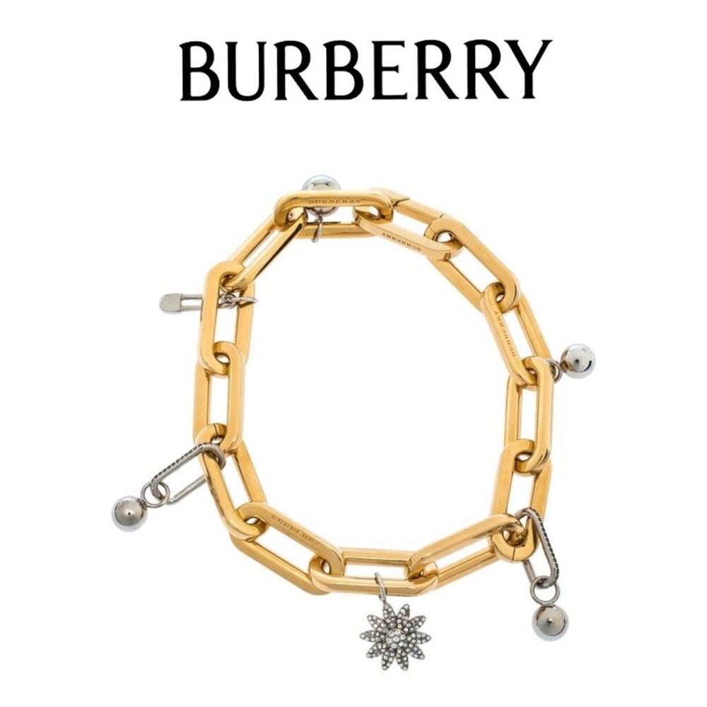 ☀️NEW☀️Burberry Gold and Palladium Charm Bracelet